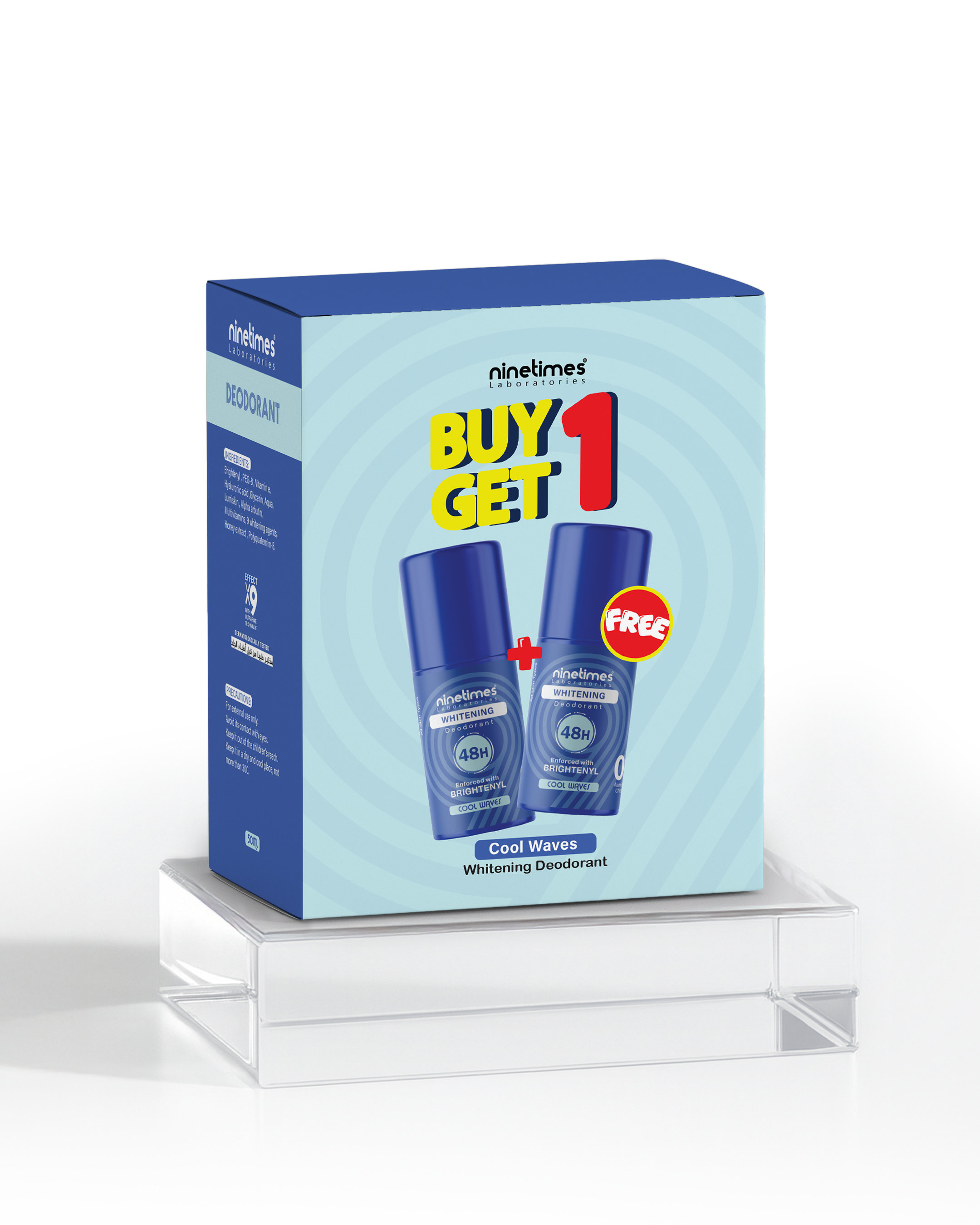 Roll-on Box (1+1) Cool Waves - 50 ml