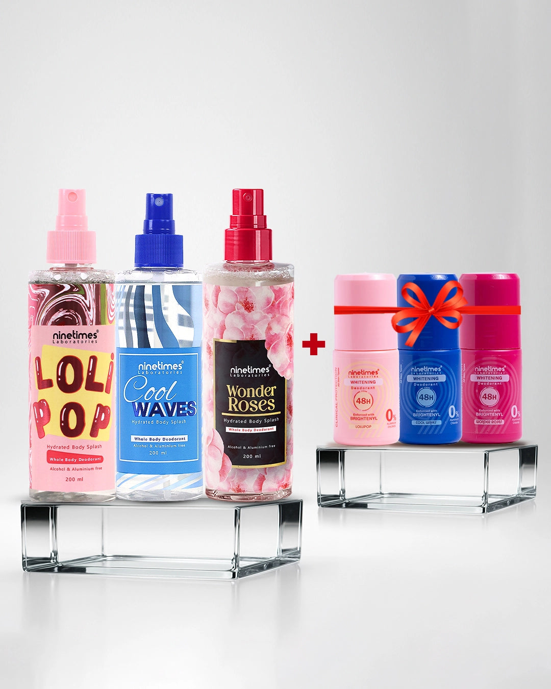 Savings offer (3 body splashes + 3 roll-ons)